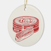 Roter Schuhpolster Keramik Ornament (Links)