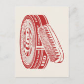 Roter Schuhpolster Postkarte (Vorderseite)