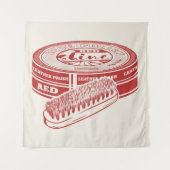 Roter Schuhpolster Wandteppich (Vorderseite)