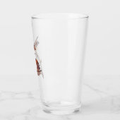 Roter Schulter Hawk Audubon Bird of Prey Glas (Links)