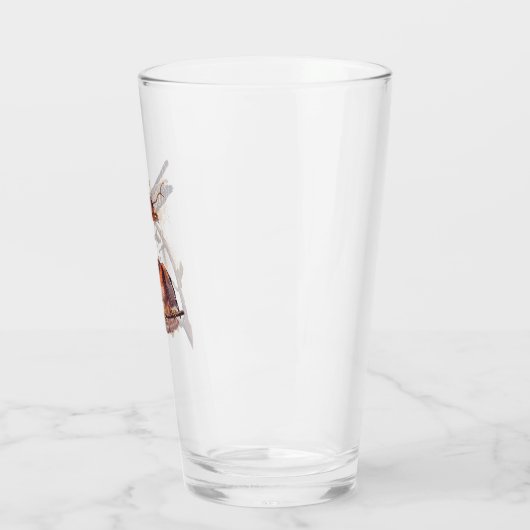 Roter Schulter Hawk Audubon Bird of Prey Glas (Links)
