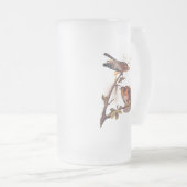 Roter Schulter Hawk Audubon Bird of Prey Mattglas Bierglas (VorderseiteRechts)