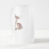 Roter Schulter Hawk Audubon Bird of Prey Mattglas Bierglas (Vorderseite Links)
