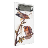Roter Schulter Hawk Audubon Bird of Prey Mini Klemmbrett (Schrägansicht)