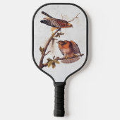 Roter Schulter Hawk Audubon Bird of Prey Pickleball Schläger (Rückseite)