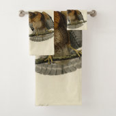 Roter Schulter Hawk - Audubons Vögel in Amerika Badhandtuch Set (Insitu)