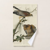 Roter Schulter Hawk - Audubons Vögel in Amerika Badhandtuch Set (Handtuch)