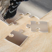 Roter Schulter-Hawk auf einem Felsen Puzzle (Seite)