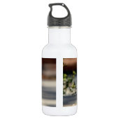 Roter Schulter-Hawk auf einem Felsen Trinkflasche (Rückseite)