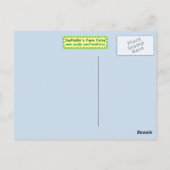 Roter Schüssel (Hoot Owl) Postkarte (Rückseite)