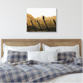 Roter Schwanz Falken am Morgen Leinwanddruck (Insitu (Schlafzimmer))