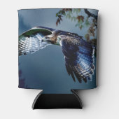 Roter Schwanz Hawk im Flug Dosenkühler (Vorderseite)