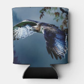 Roter Schwanz Hawk im Flug Dosenkühler (Rückseite)