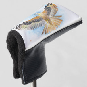 Roter Schwanz Hawk Wasserfarben Kunst Golf Headcover