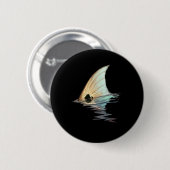 Roter Schwanz Redfish Schwanz Roter Trommler Fisch Button (Vorne & Hinten)