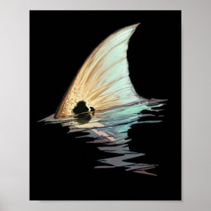Roter Schwanz Rotfisch Schwanz Roter Trommelfisch Poster