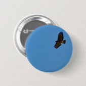 Roter Schwanzfalken Button (Vorne & Hinten)