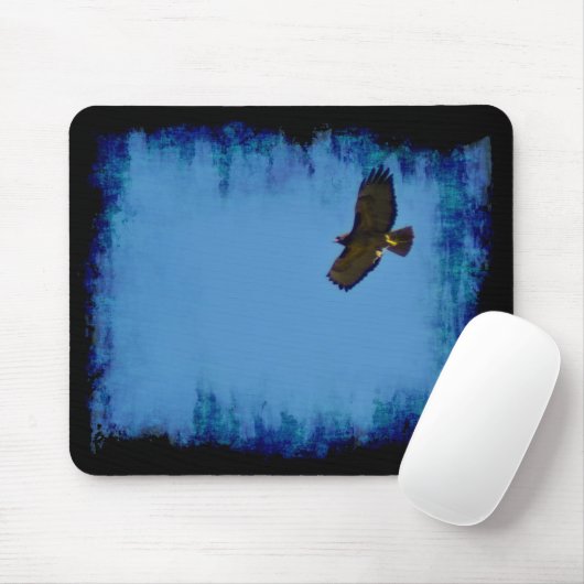 Roter Schwanzfalken Mousepad (Mit Mouse)