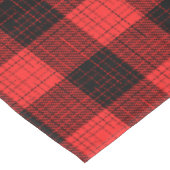 Roter Schwarz Kreuzschachttier Büffel Karo Tischdecke (Schrägansicht)