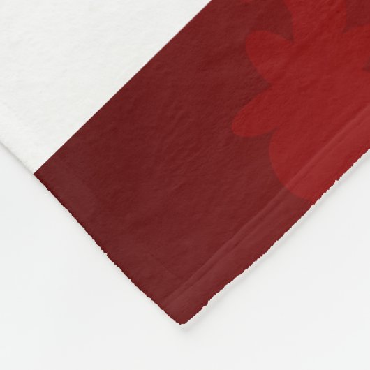 Roter Schwarz-weißer Kirschblossom wächst Sonne Fleecedecke (Ecke)