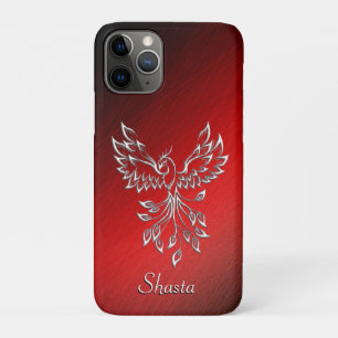 Roter schwarzer Asche und persönlicher Phönix Case-Mate iPhone Hülle