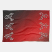 Roter schwarzer Asche und Phönix Geschirrtuch (Horizontal)
