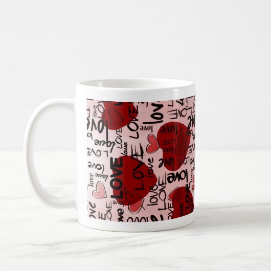 Roter & Schwarzer Becher Kaffeetasse (Links)