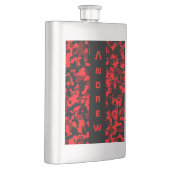 Roter Schwarzer Camouflage Masculus Flask Flachmann (Rechts)
