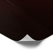 Roter Schwarzer Geometrischer Abstrakter Splitter Poster (Ecke)