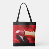 Roter schwarzer Goldlippenstift Tasche (Rückseite)