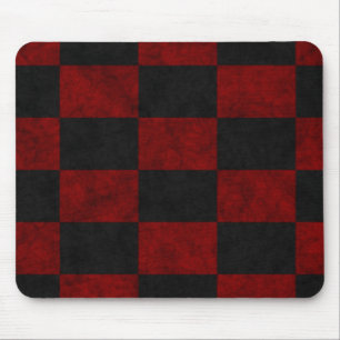 roter schwarzer Karo Mousepad