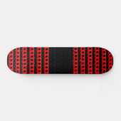 Roter Schwarzer Zaun Skateboard (Horizontal)