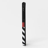 ROTER SCHWARZER ZICKZACK MONOGRAMM iPhone 5 Kasten Case-Mate iPhone Hülle (Hinten/Links)