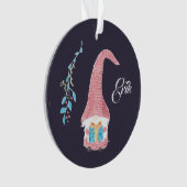 Roter Schwedischer Gnome mit prächtiger Dekoration (Vorderseite)