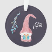 Roter Schwedischer Gnome mit prächtiger Dekoration (Vorderseite)