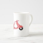 Roter Scooter Porzellantasse (Vorderseite Rechts)