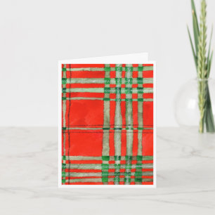 ROTER SCOTT-TARTAN-GEBURTSTAGSNOTIZKARTE KARTE