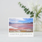 Roter See, Laguna Colorada in Bolivien Postkarte (Stehend Vorderseite)