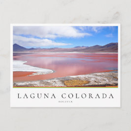 Roter See, Laguna Colorada in Bolivien Postkarte