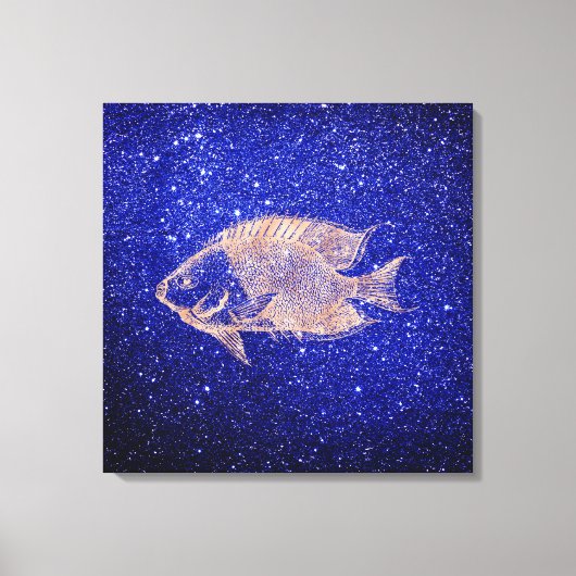 Roter See Meeresleben Rosa Rose Gold1 Leinwanddruck (Vorderseite)