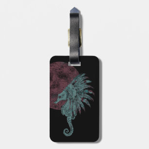 Roter Seepferd Gepäckanhänger