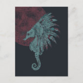 Roter Seepferd Postkarte (Vorderseite)