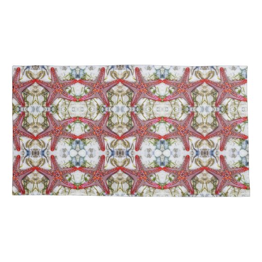 Roter Seestern Kissenbezug (Rückseite)