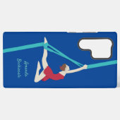 Roter Seidentänzer Samsung Galaxy Hülle (Rückseite (Horizontal))