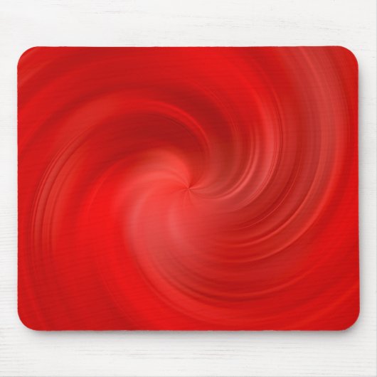 roter seidiger Strudel Mousepad (Vorne)
