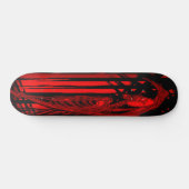 Roter Sensenmann Skateboard (Horizontal)