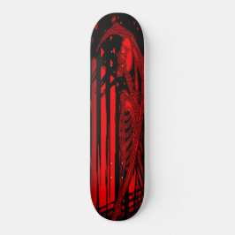 Roter Sensenmann Skateboard