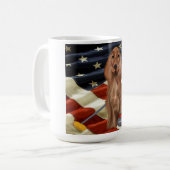 ROTER SETTER CURLING  KAFFEETASSE (Vorderseite Links)