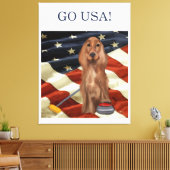 ROTER SETTER CURLING  LEINWANDDRUCK (Insitu (Wohnzimmer))