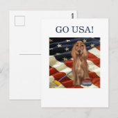 ROTER SETTER CURLING  POSTKARTE (Vorne/Hinten)